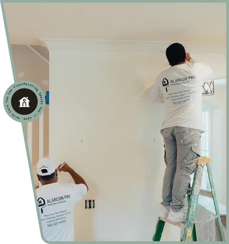 Interior Painting 13 Interior painters painting a residential room